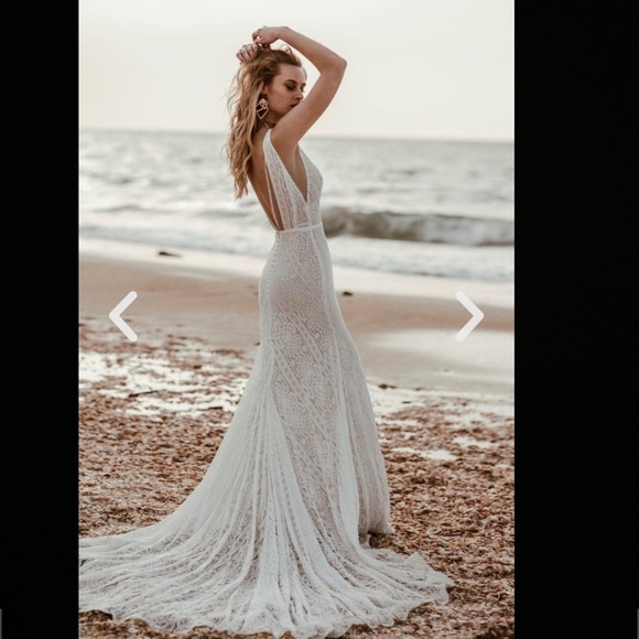 Rish Bridal Noa Wedding Dress Gown, Rish sz 1, US sz 4 - Picture 6 of 15